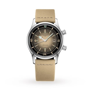 Longines Legend Diver 36mm Mens Watch Beige
