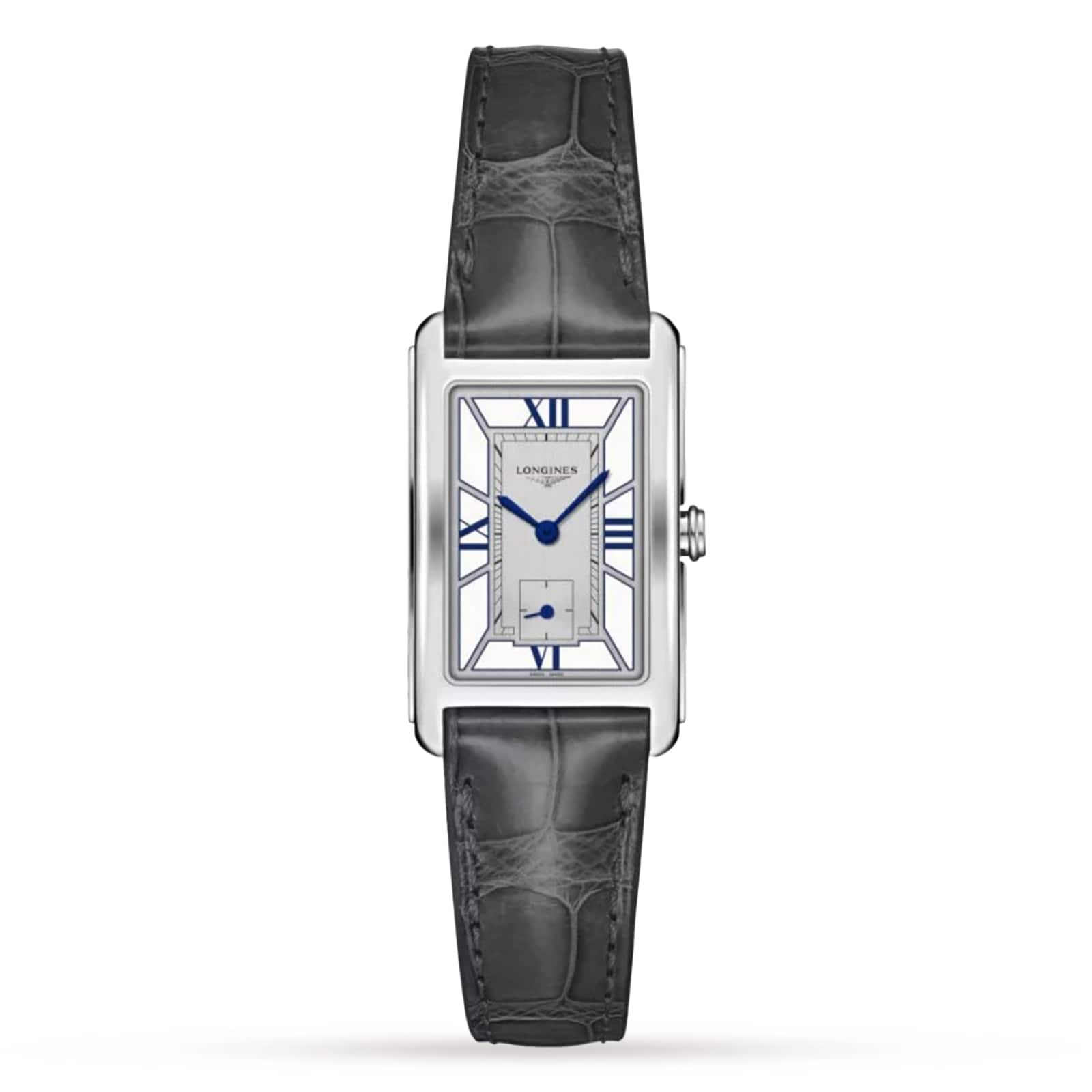 Longines DolceVita Black Alligator Strap 23mm Ladies Watch