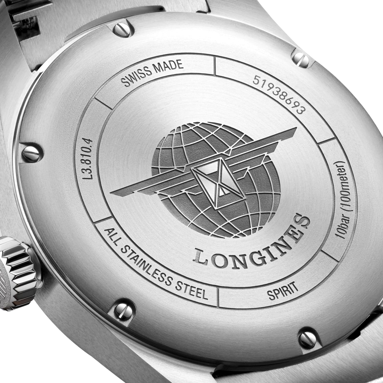 Longines Spirit 40mm Mens Watch Sunray Blue