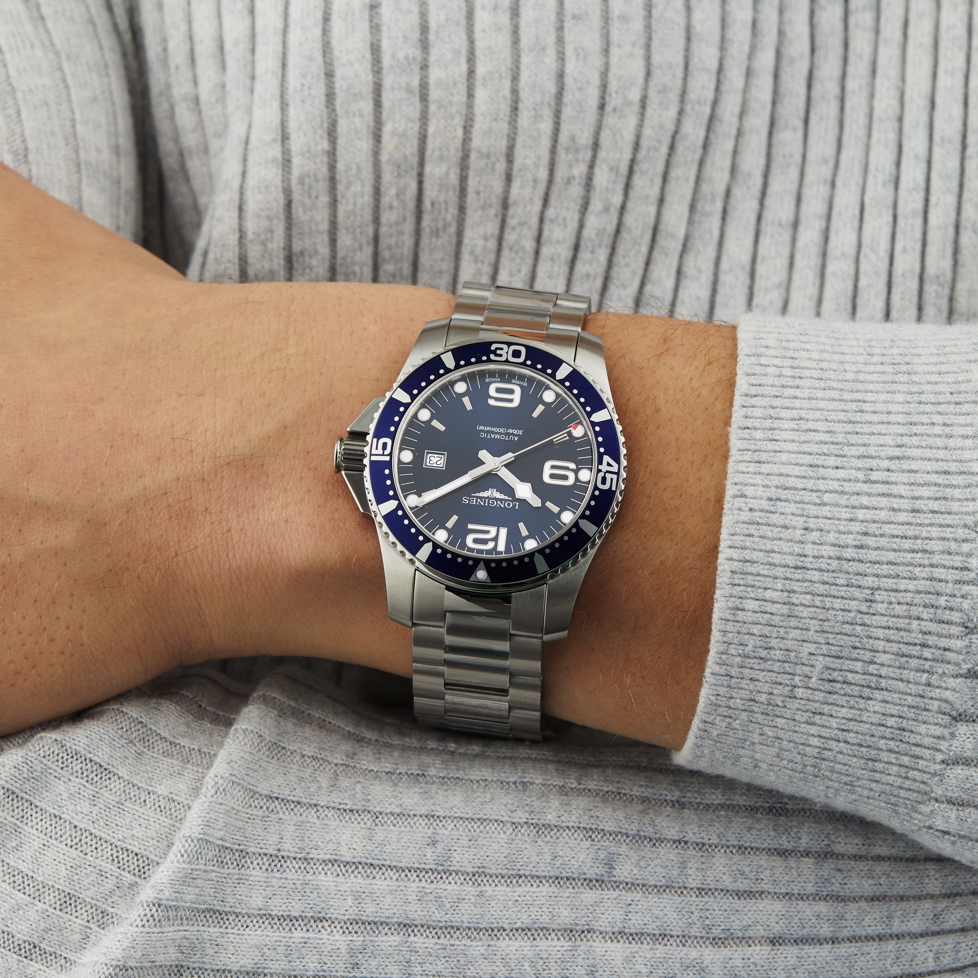 Longines HydroConquest 44mm Mens Watch Blue Longines HydroConquest 44mm Mens Watch Blue