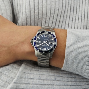 Longines HydroConquest 44mm Mens Watch Blue