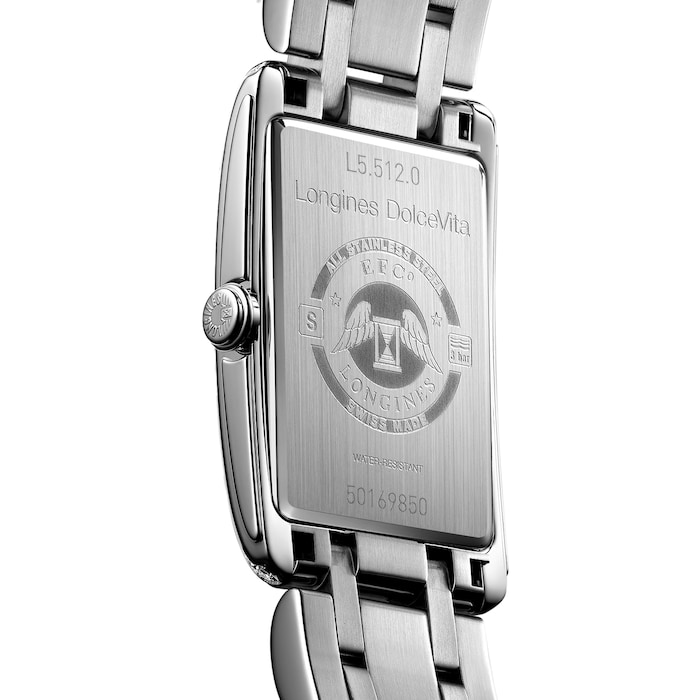 Longines Dolce Vita 23.3mm X 37mm Ladies Watch Silver