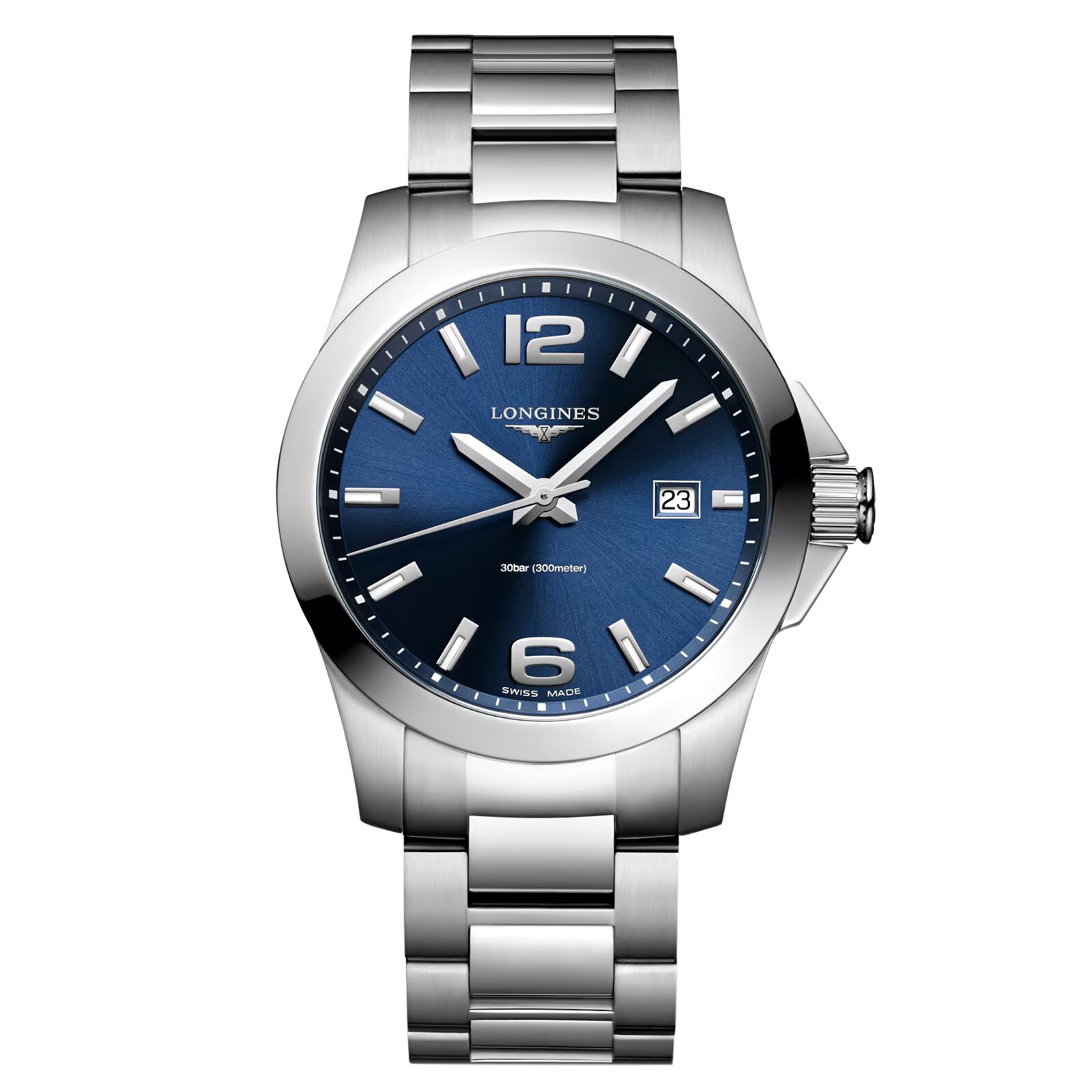 Longines Conquest 41mm Mens Watch Blue