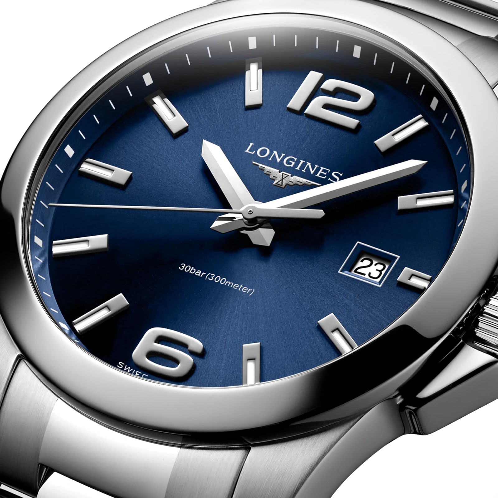 Longines Conquest 41mm Mens Watch Blue