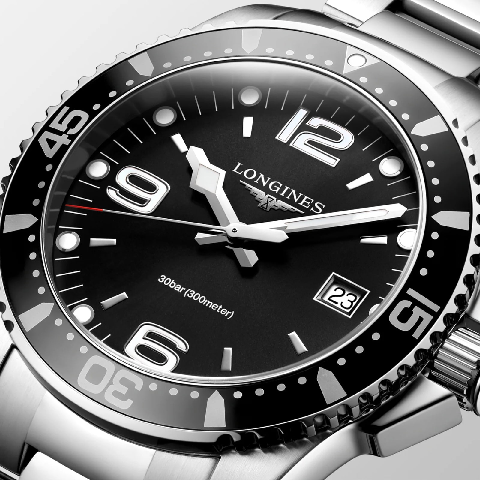 Longines HydroConquest 41mm Mens Watch Black