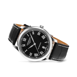 Longines Master Collection 39mm Stainless Steel Mens Watch - Black