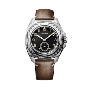Longines Pilot Majetek 43mm Mens Watch Black