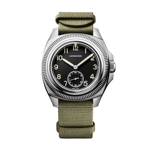 Longines Majetek Black and Khaki Automatic 43mm Mens Watch