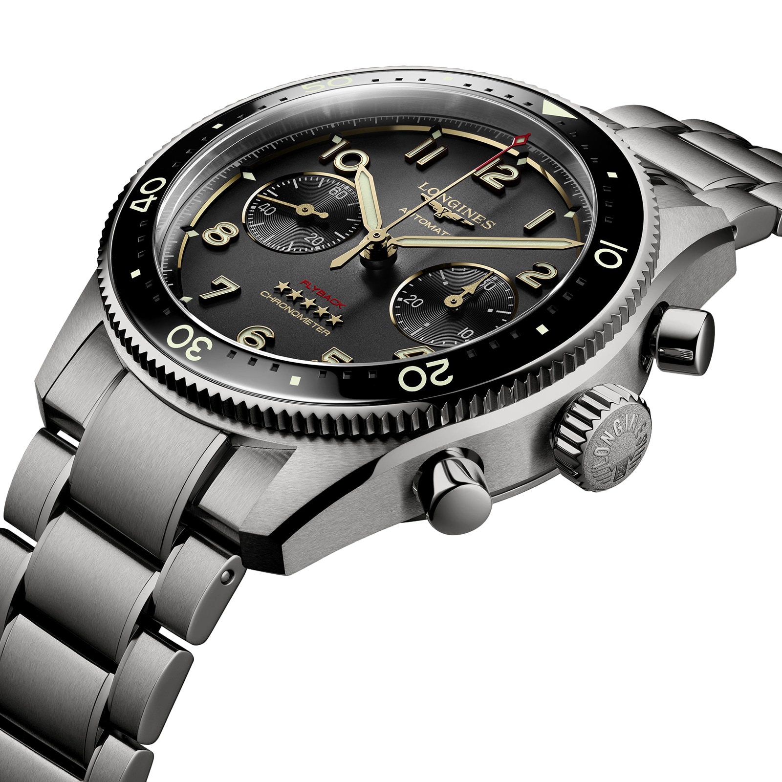 Longines Spirit Flyback Titanium 42mm Mens Watch Grey Longines Spirit Flyback Titanium 42mm Mens Watch Grey