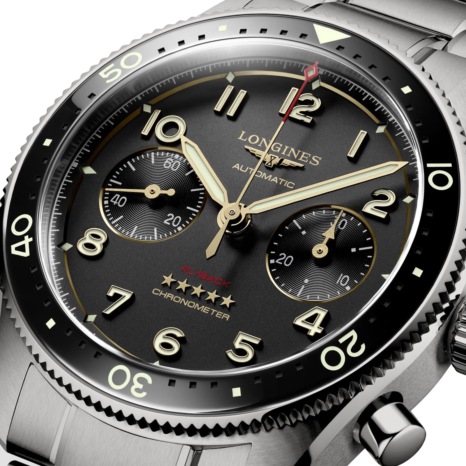 Longines Spirit Flyback Titanium 42mm Mens Watch Grey Longines Spirit Flyback Titanium 42mm Mens Watch Grey