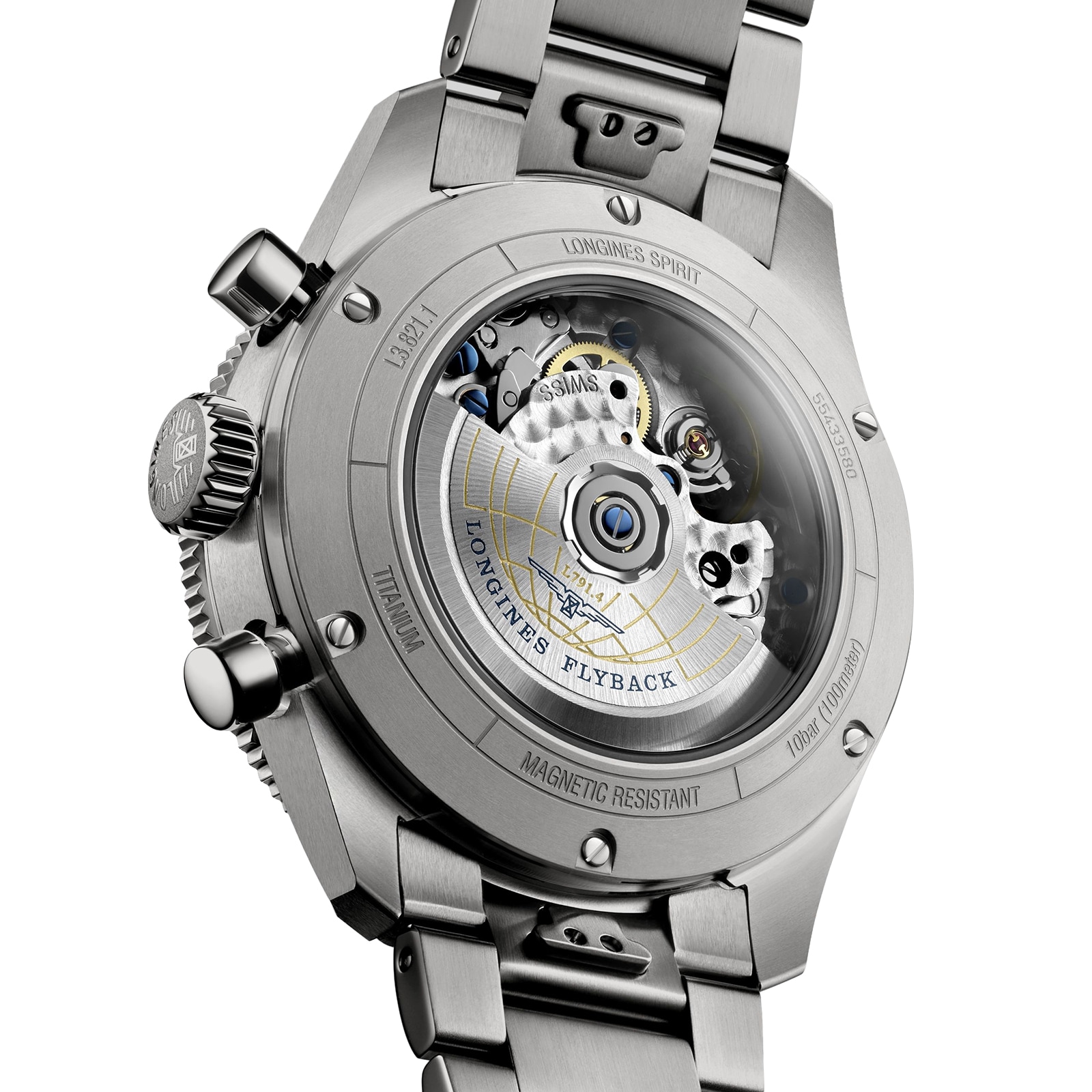 Longines Spirit Flyback Titanium 42mm Mens Watch Grey Longines Spirit Flyback Titanium 42mm Mens Watch Grey