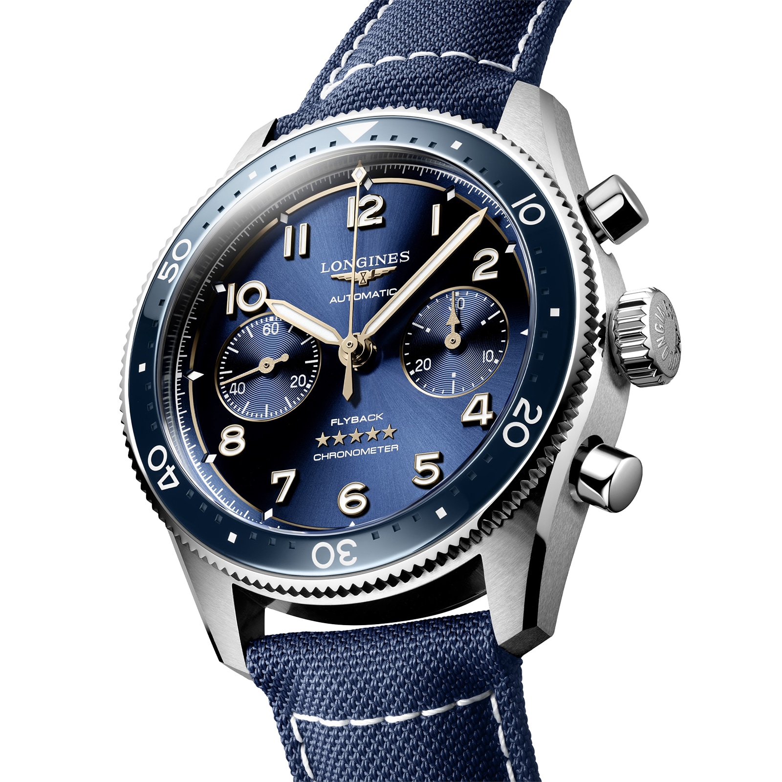 Longines discount bucherer blue