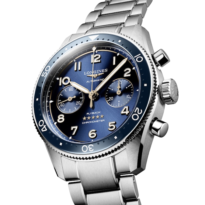 Longines Spirit Flyback 42mm Stainless Steel Blue Sunray Dial