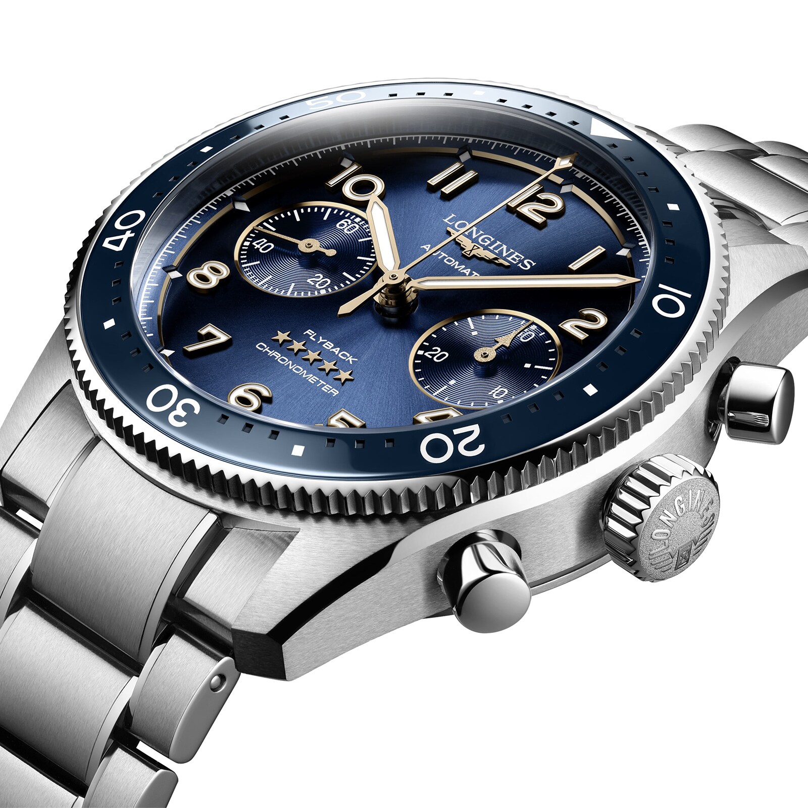 Longines Spirit Flyback 42mm Stainless Steel Blue Sunray Dial Longines Spirit Flyback 42mm Stainless Steel Blue Sunray Dial