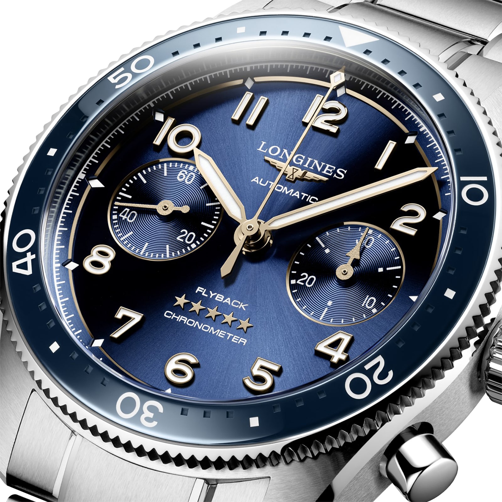 Longines Spirit Flyback 42mm Stainless Steel Blue Sunray Dial Longines Spirit Flyback 42mm Stainless Steel Blue Sunray Dial
