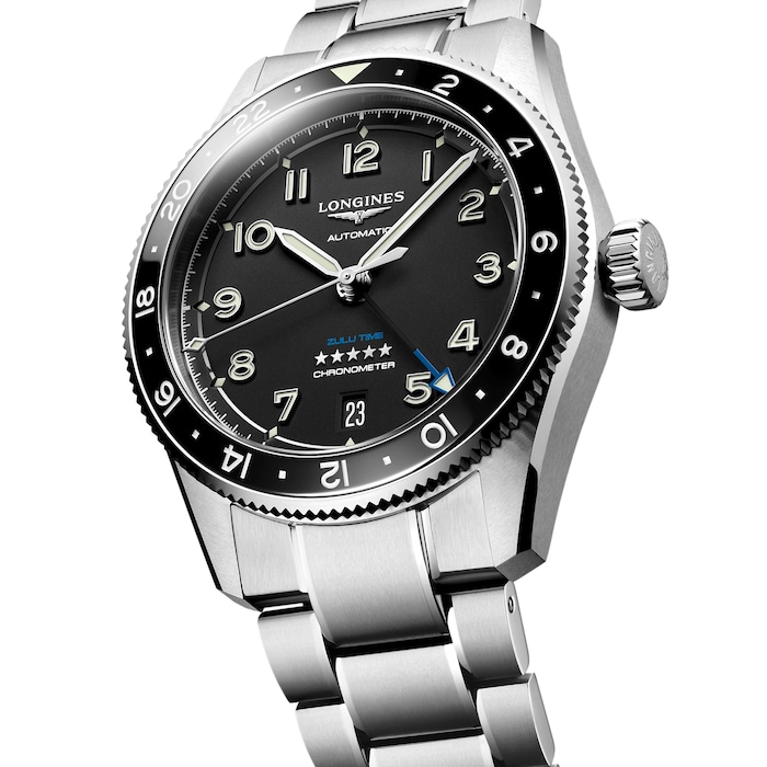 Longines Spirit Avigation 39mm Mens Watch Black