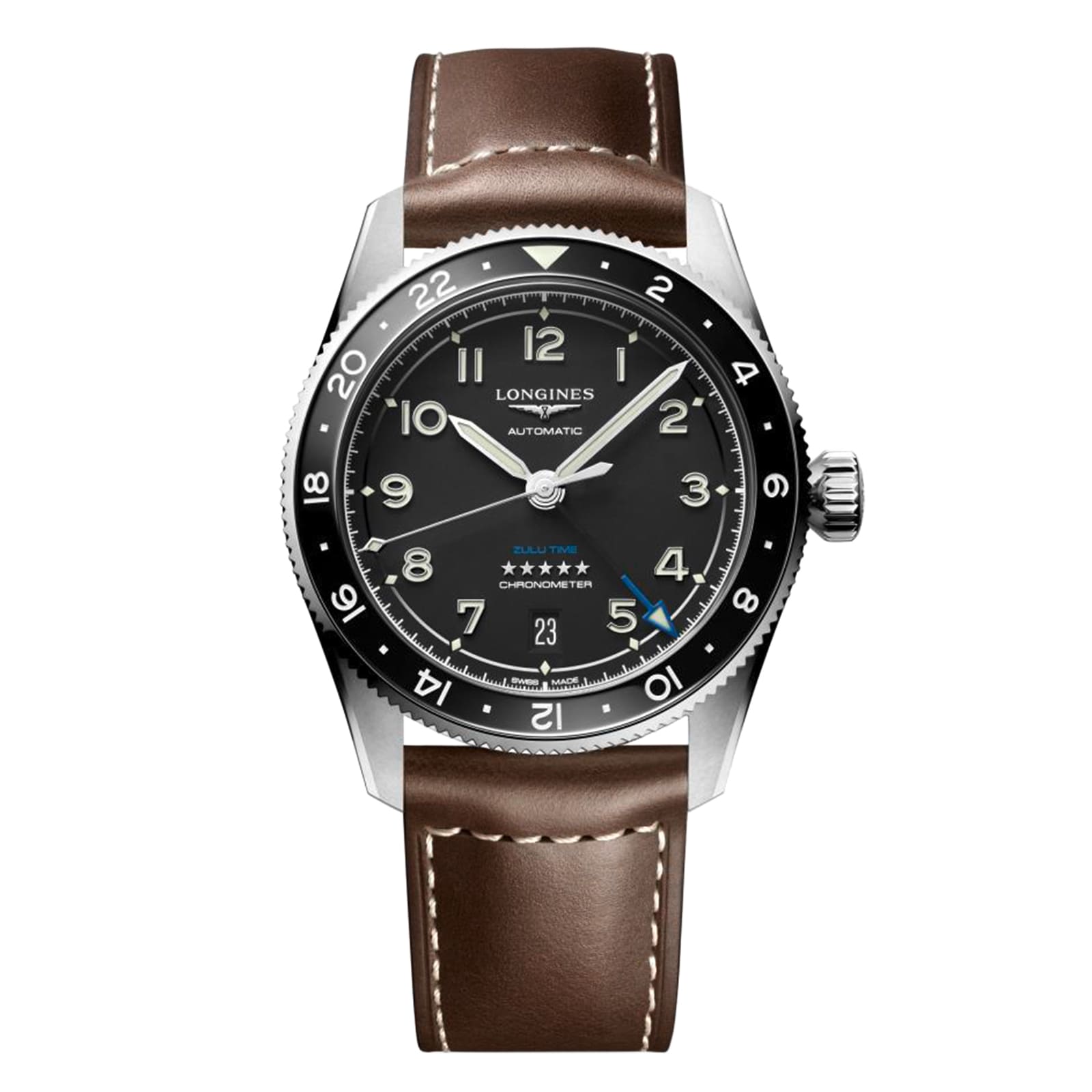 Longines Spirit Avigation 39mm Mens Watch Black