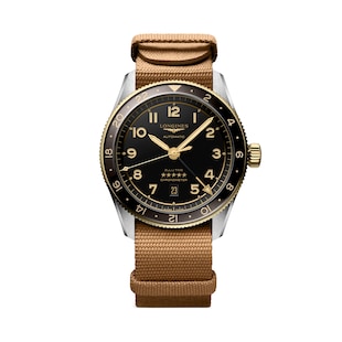 Longines Spirit Zulu Time 42mm Mens Watch Black
