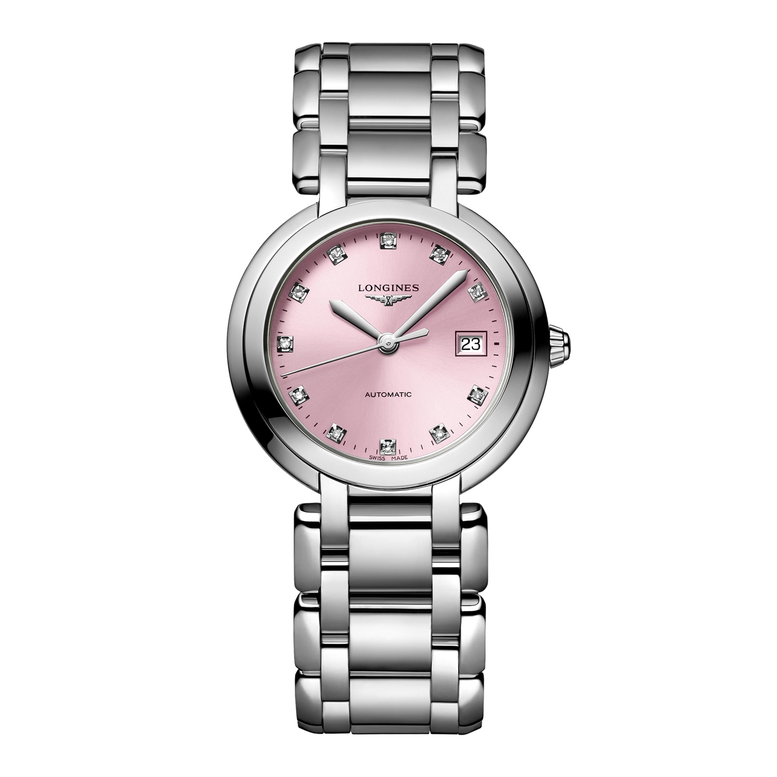 Longines Prima Luna 30mm Ladies Watch Pink