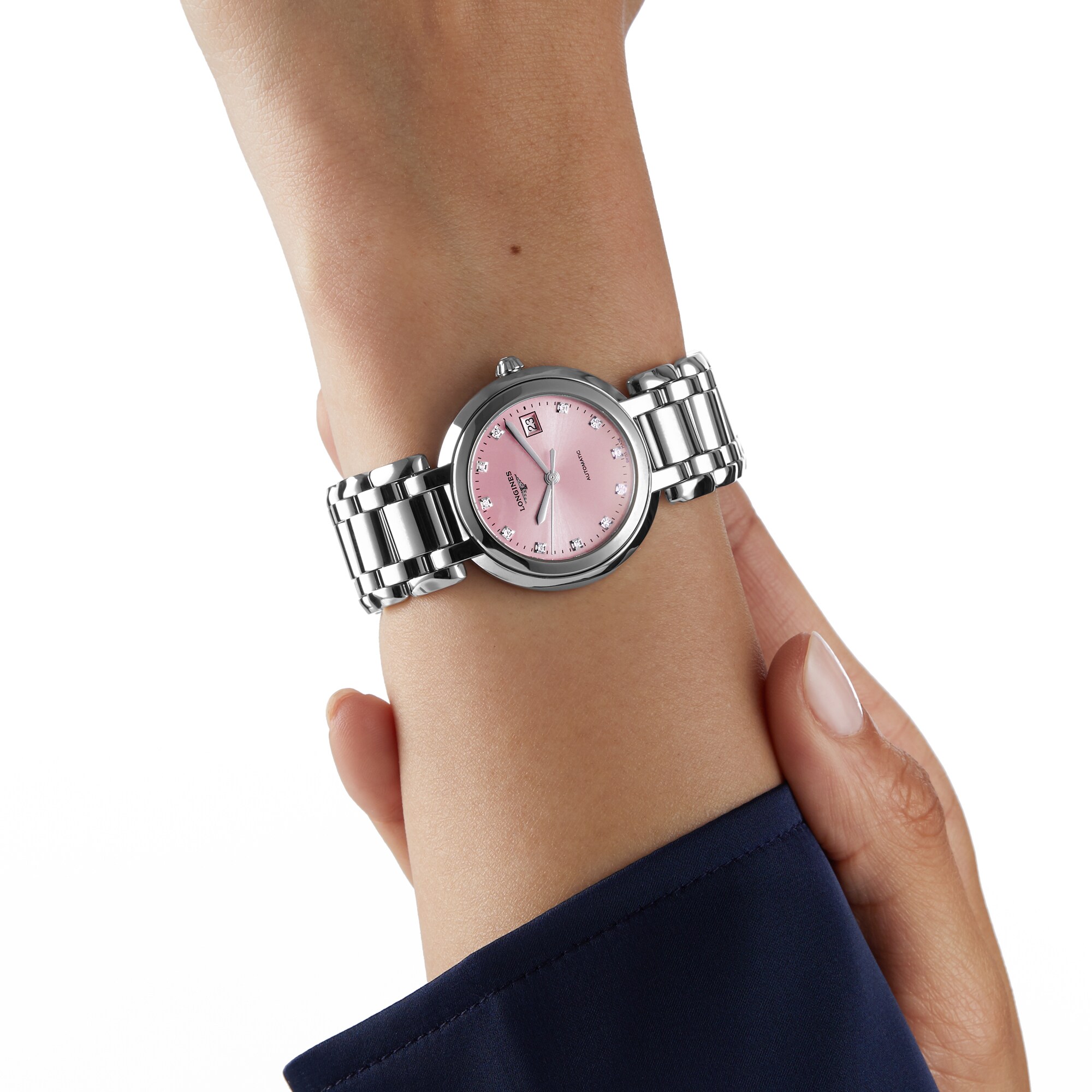 Longines Prima Luna 30mm Ladies Watch Pink L81134996 Mappin and Webb