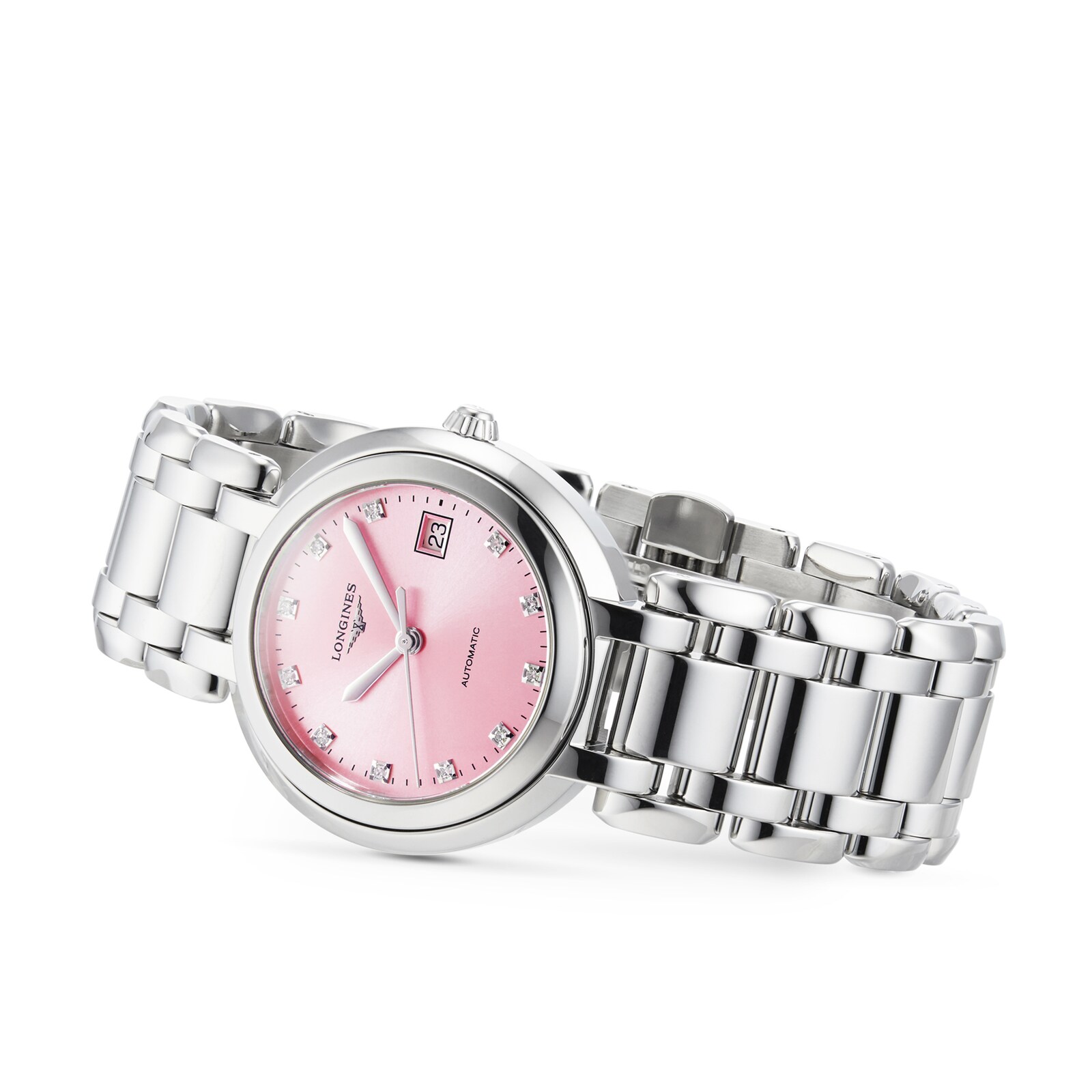 Longines Prima Luna 30mm Ladies Watch Pink