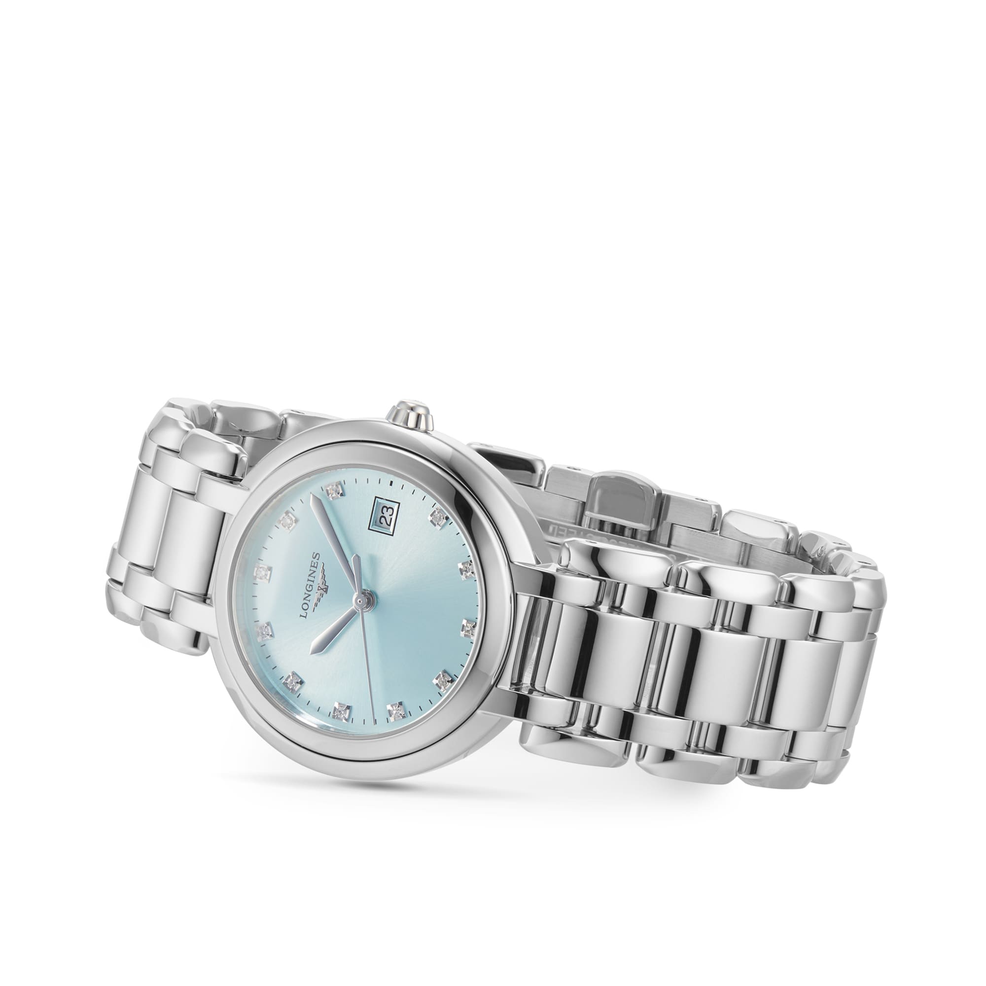 Longines Prima Luna 30mm Ladies Watch Blue L81224906 Mappin and Webb