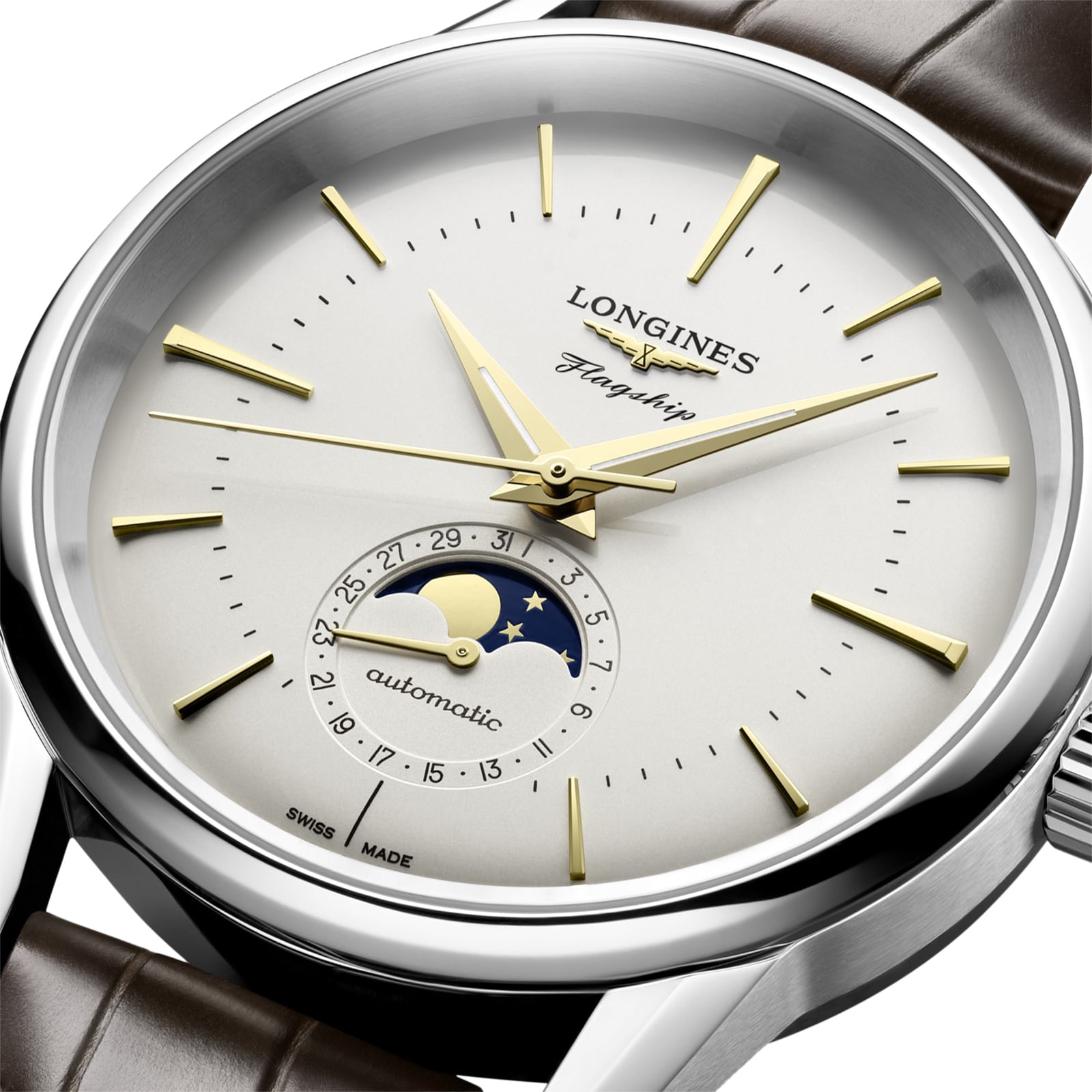 Longines Flagship Elegant 38.5mm Mens Watch Silver