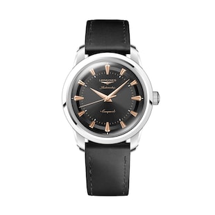 Longines Conquest Heritage 38mm Mens Watch Black
