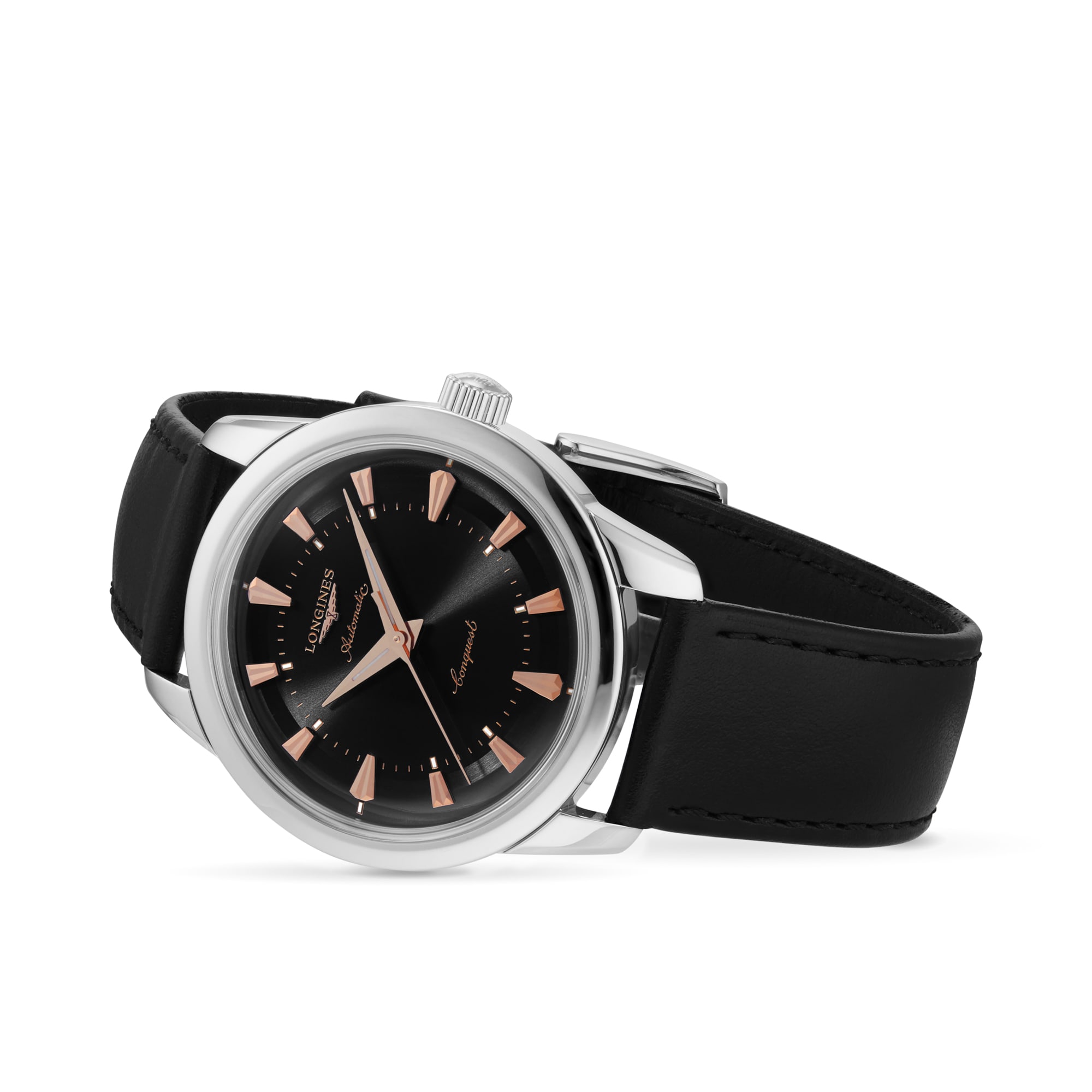 Longines watch online black