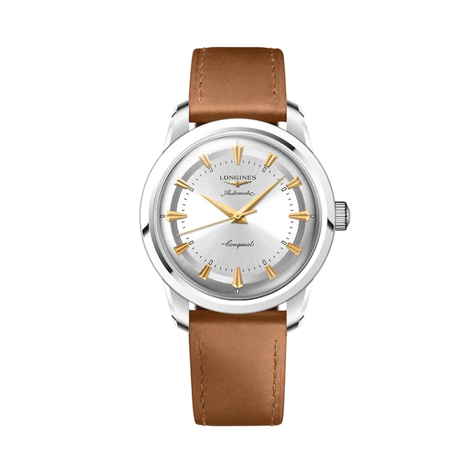 Longines Conquest Heritage 38mm Mens Watch Silver Longines Conquest Heritage 38mm Mens Watch Silver