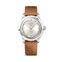 17351147 - Conquest Heritage 40mm Mens Watch Silver
