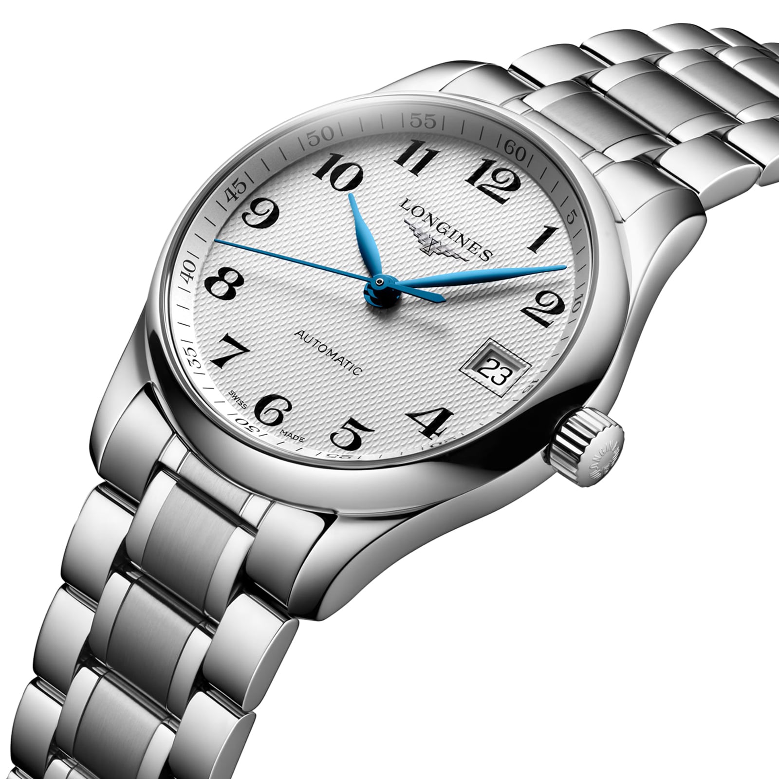 Longines Master Collection 34mm Ladies Watch Stainless Steel L23574786 ...