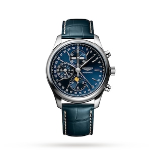 Longines Master Collection 42mm Mens Watch Sunray Blue