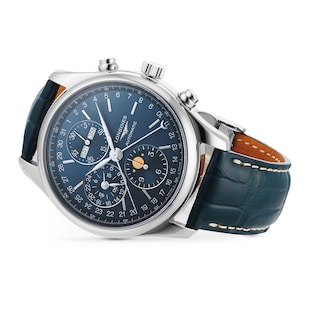 Longines Master Collection 42mm Mens Watch Sunray Blue