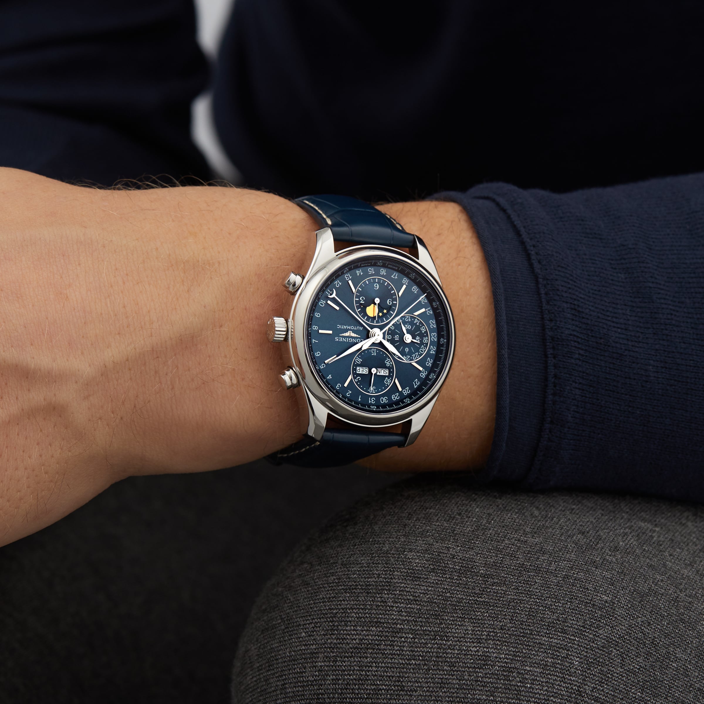 Longines master collection online blue edition