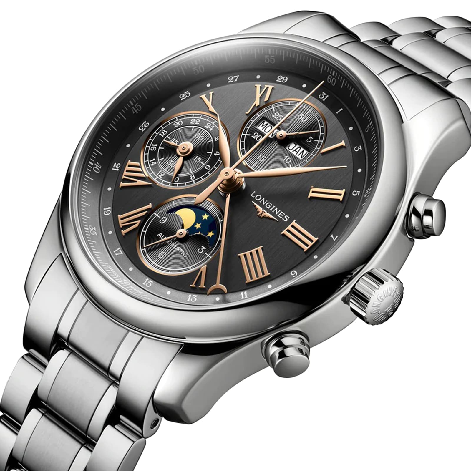 Longines Master Collection 42mm Mens Watch Black