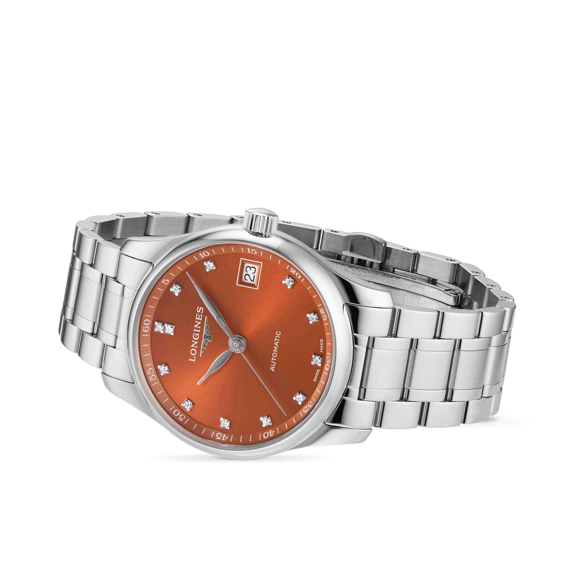 Longines Master Collection 34mm Ladies Watch Orange L23574086