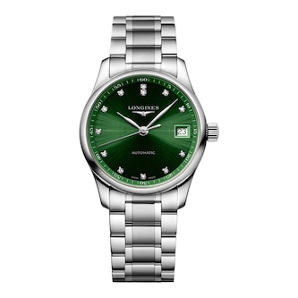 Longines Master Collection 34mm Ladies Watch Green