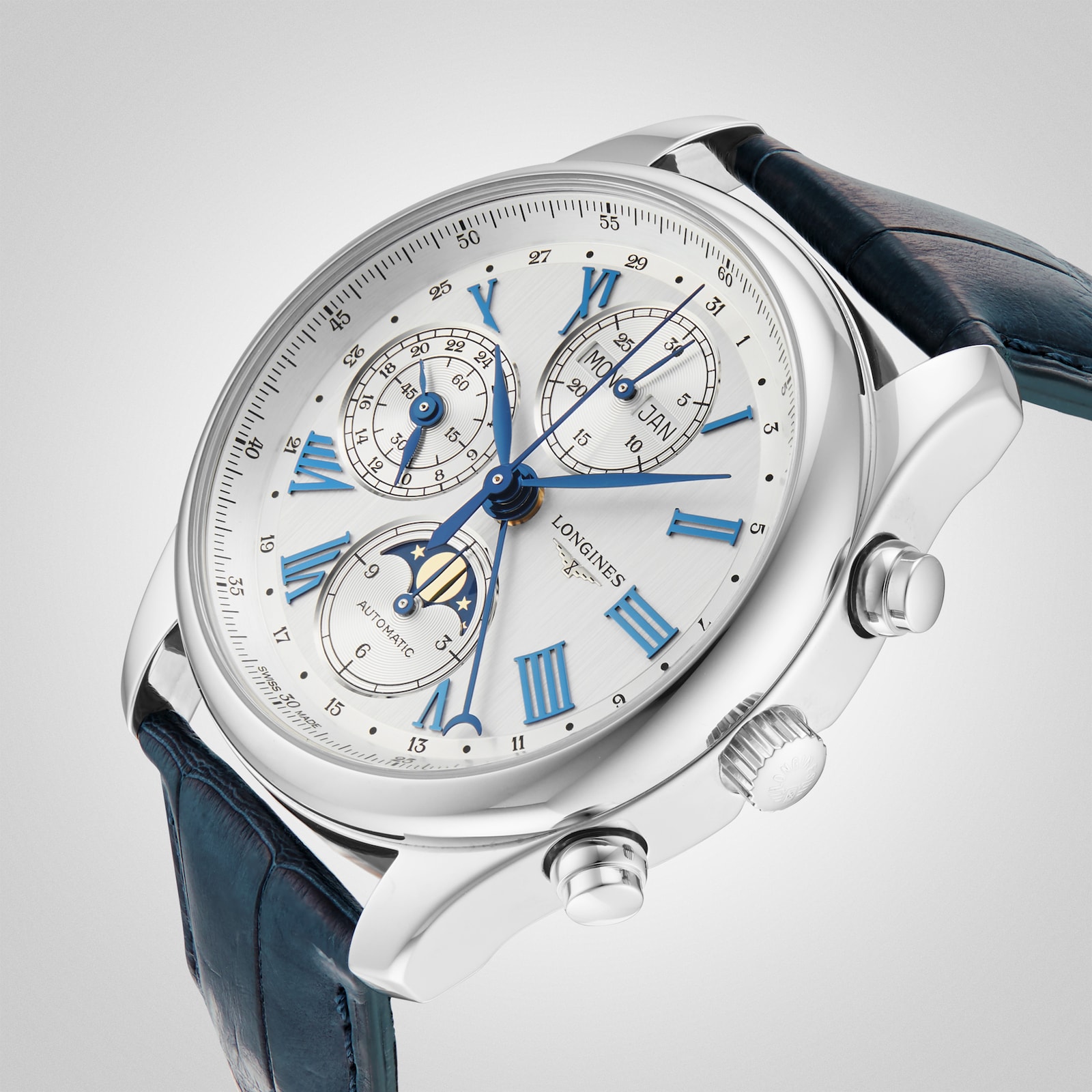 Longines Master Collection 40mm Mens Watch Silver