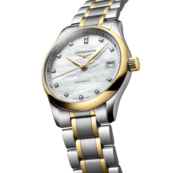 Longines Master Collection 34mm Ladies Watch Mother Of Pearl