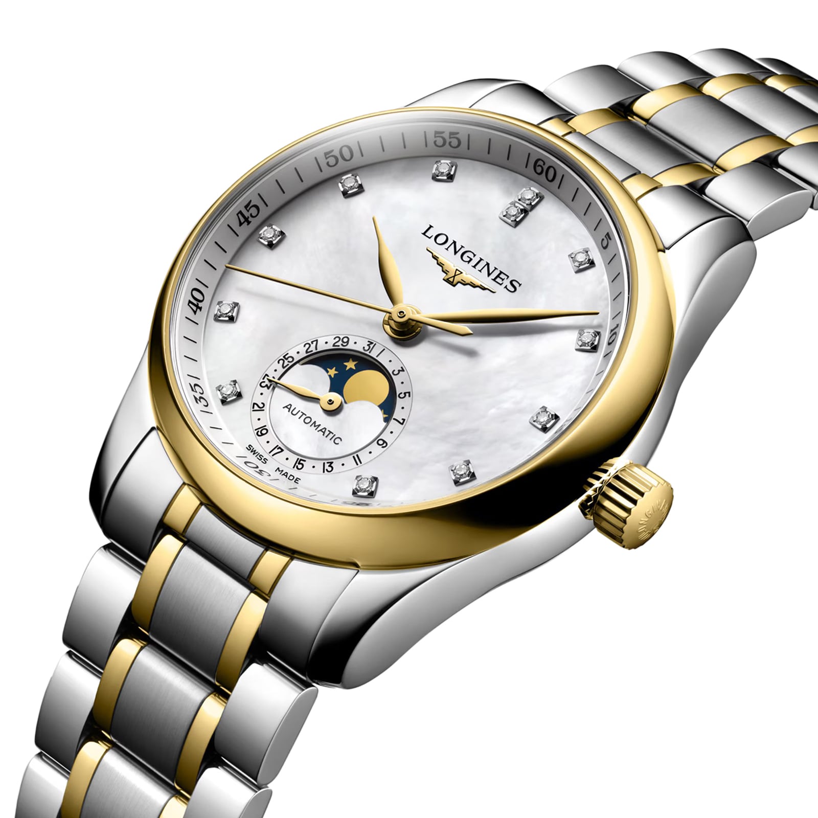 Longines Master Collection 34mm Ladies Watch Mother Of Pearl