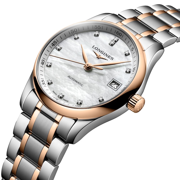 Longines Master Collection 34mm Ladies Watch Mother Of Pearl