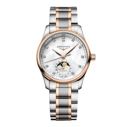 17351227 - Master Collection Moophase 34mm Ladies Watch Mother Of Pearl