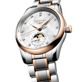 Longines Master Collection Moophase 34mm Ladies Watch Mother Of Pearl