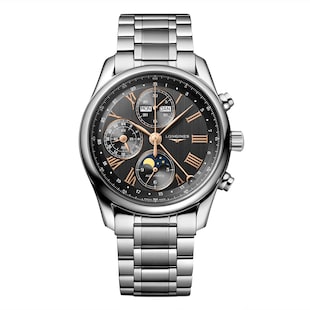 Longines Master Collection 40mm Mens Watch Grey Stainless Steel