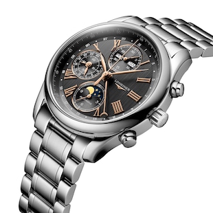 Longines Master Collection 40mm Mens Watch Grey Stainless Steel