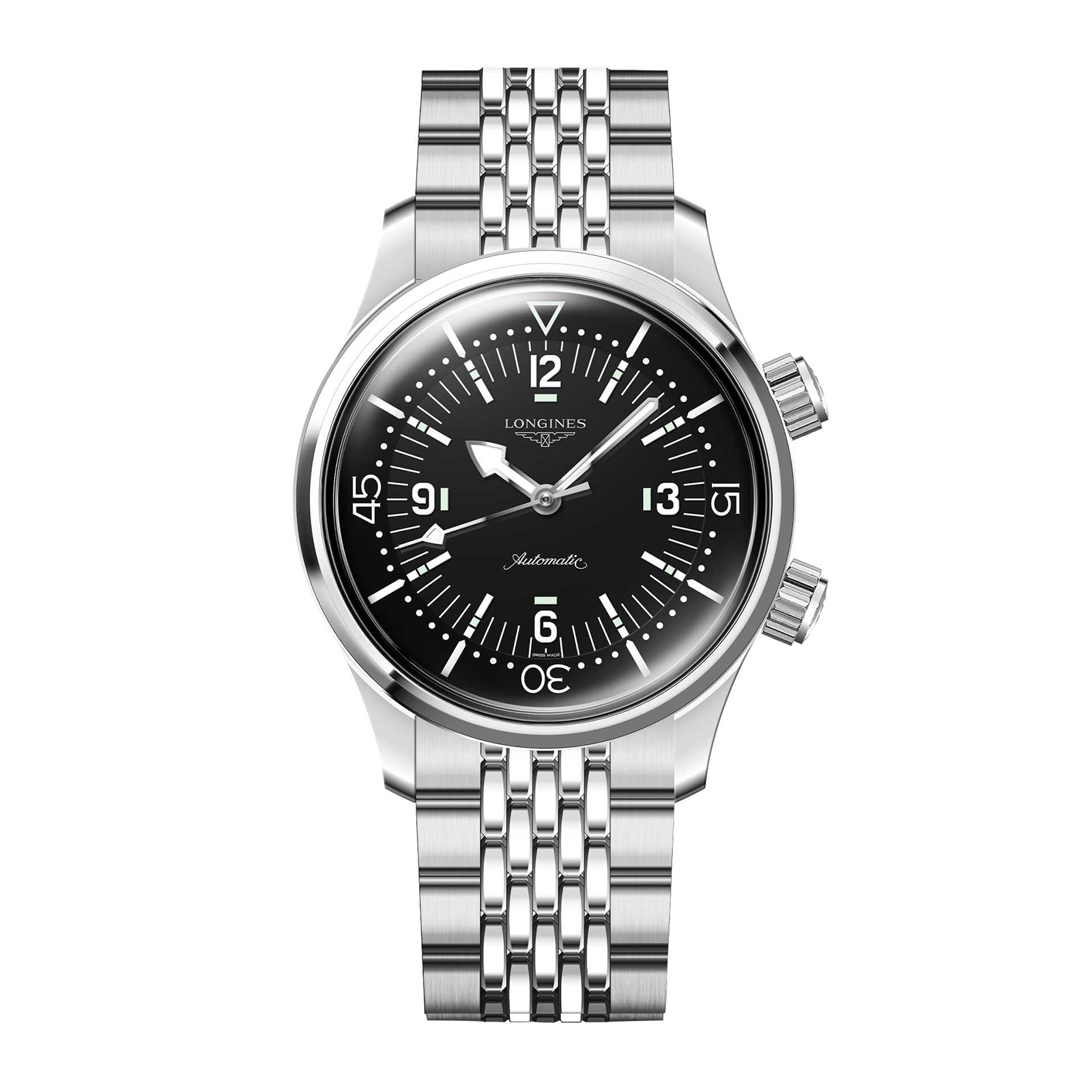 Legend Diver 39mm Mens Watch Black Stainless Steel