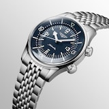 Longines Legend Diver 39mm Mens Watch Blue Stainless Steel