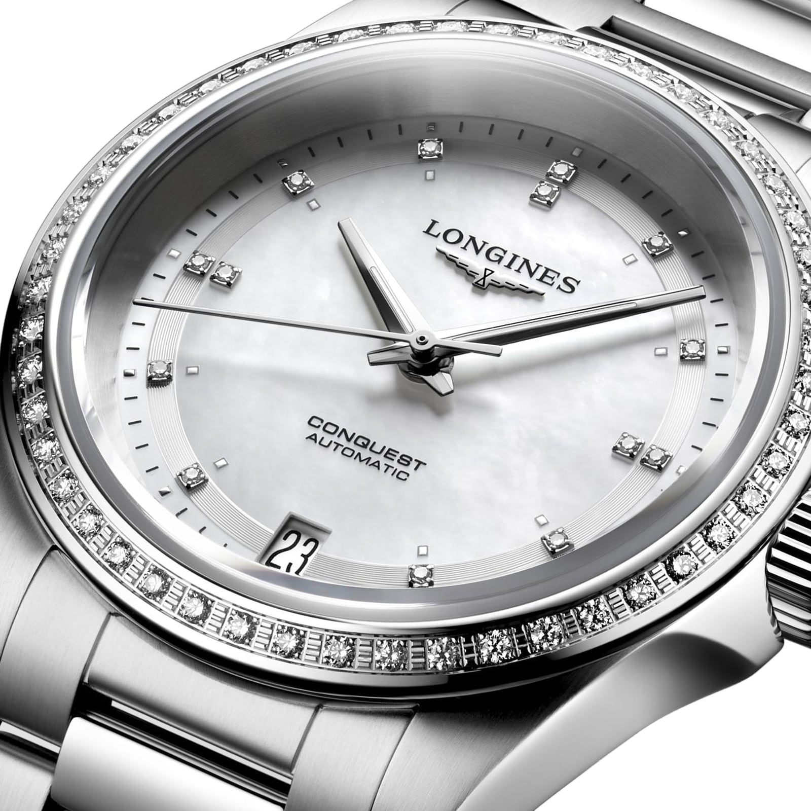 Longines Conquest 2023 Automatic 34mm Ladies Watch L34300876 | Mappin ...