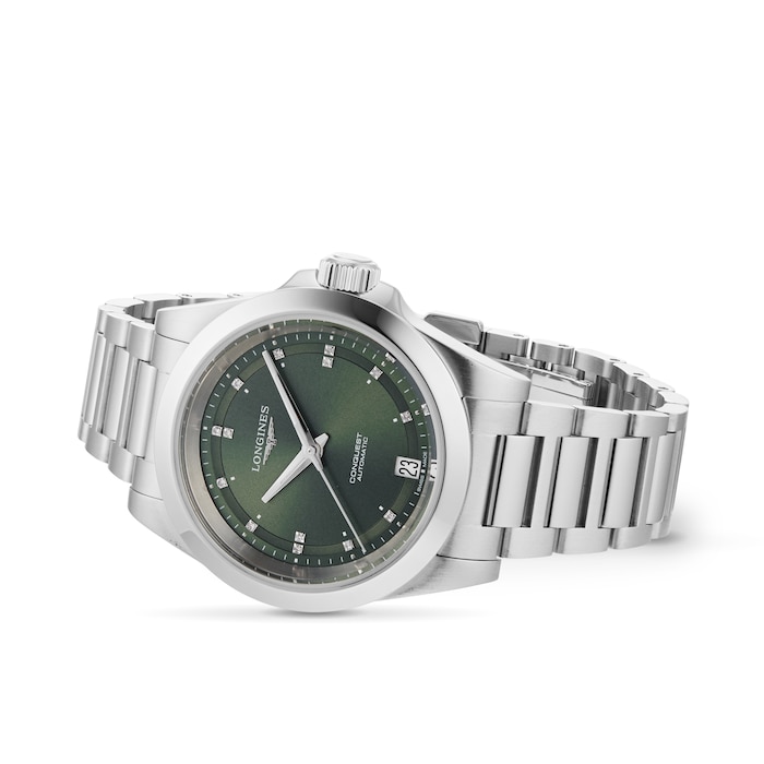 Longines Conquest 34mm Ladies Watch Green